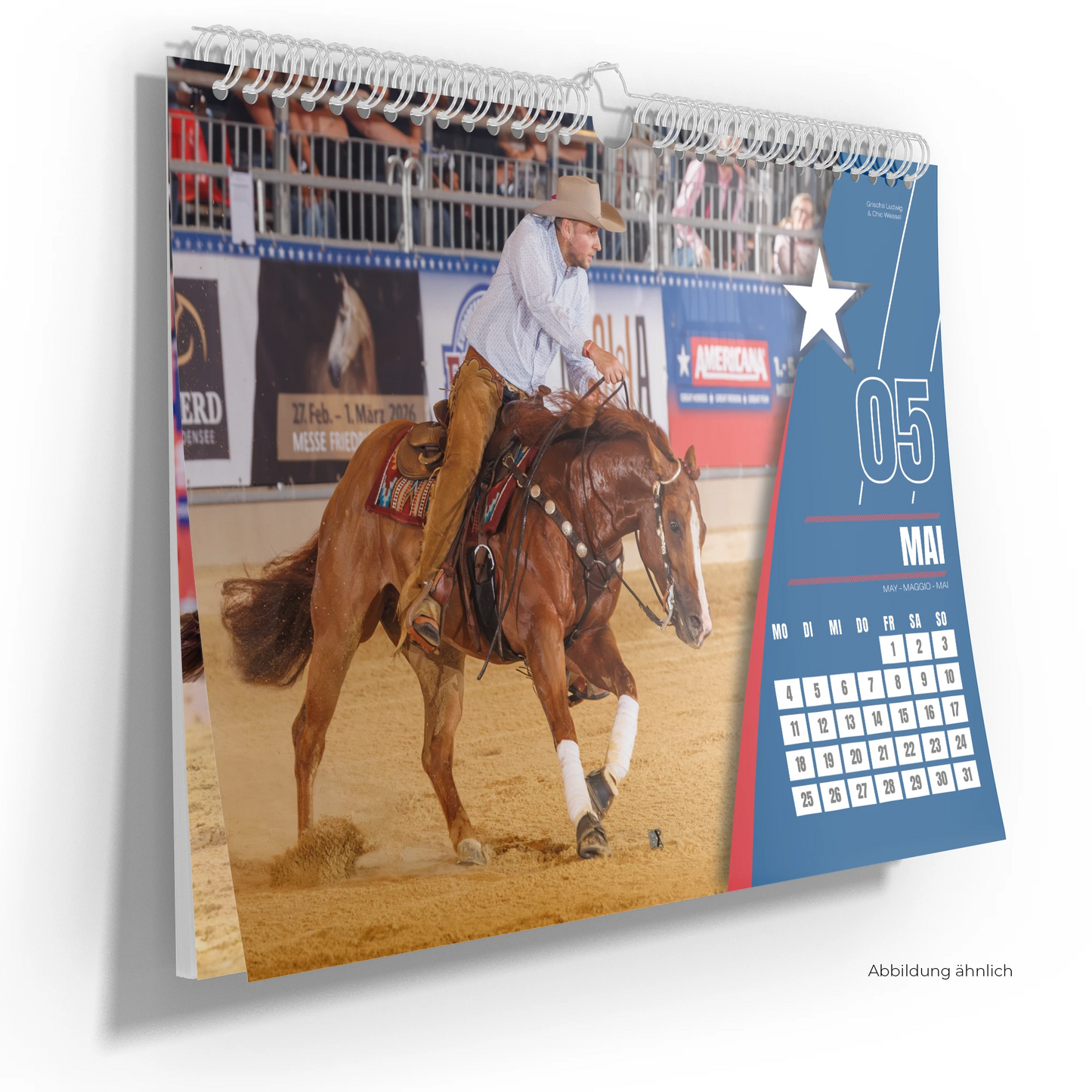 AMERICANA Wandkalender 2026 - DIN A3