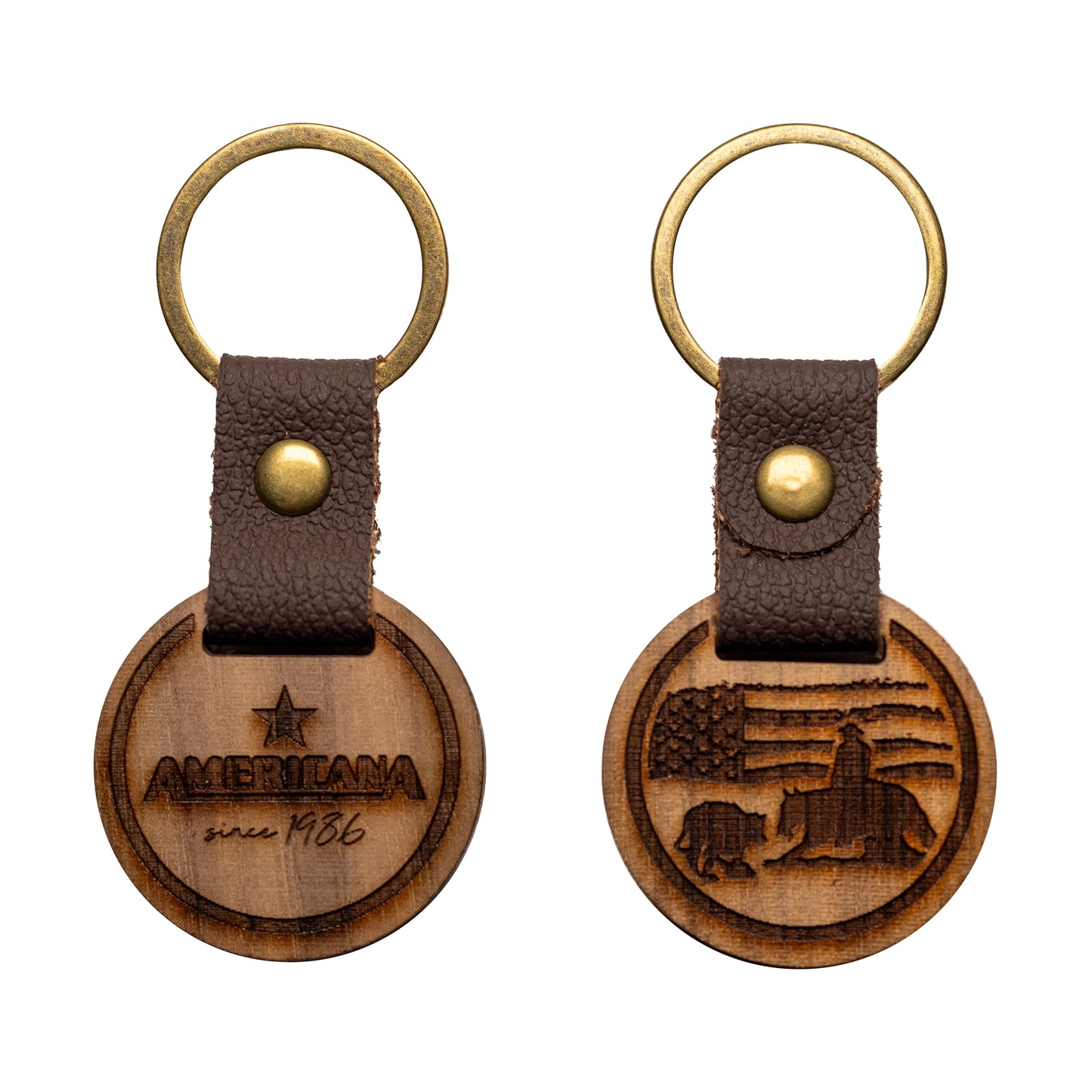 Holz Schlüsselanhänger - Stars‘n‘Stripes Cutter