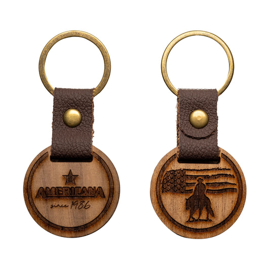 Holz Schlüsselanhänger - Stars‘n‘Stripes Rancher