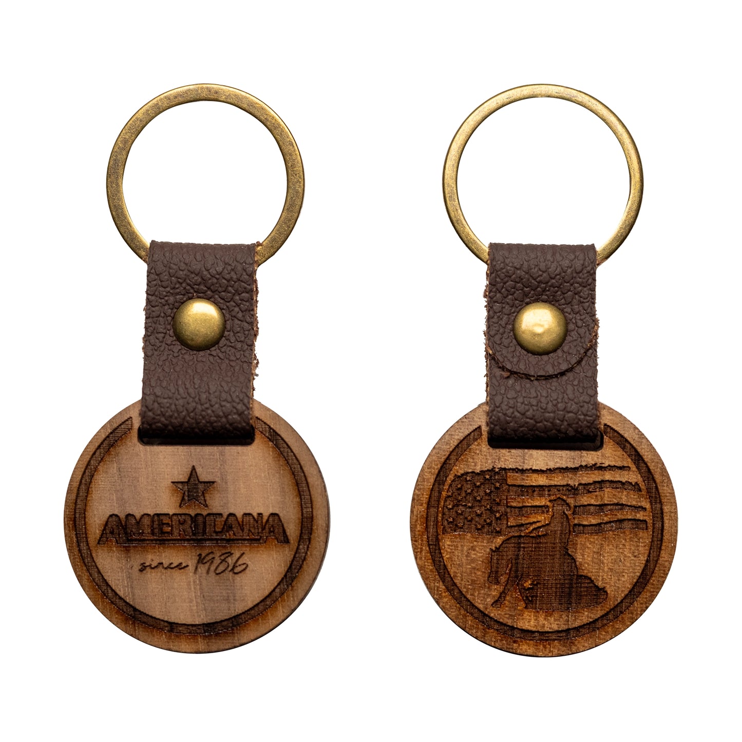 Holz Schlüsselanhänger - Stars‘n‘Stripes Reiner